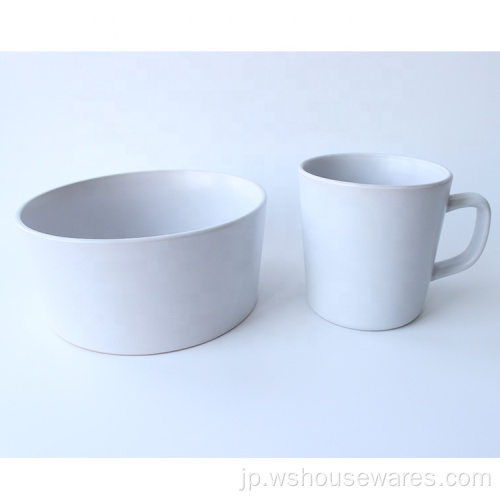 カスタマイズされた16pcsの卸売りの食器Stoneware